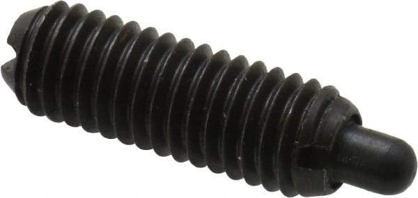 Gibraltar - M5 x 0.8, 14.5mm Thread Length, 3mm Plunger Projection, Steel Threaded Spring Plunger - 2.36mm Max Plunger Diam, 0.23 Kg Init End Force, 2.27 Kg Final End Force - Apex Tool & Supply