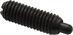 Gibraltar - M5 x 0.8, 14.5mm Thread Length, 3mm Plunger Projection, Steel Threaded Spring Plunger - 2.36mm Max Plunger Diam, 0.23 Kg Init End Force, 2.27 Kg Final End Force - Apex Tool & Supply