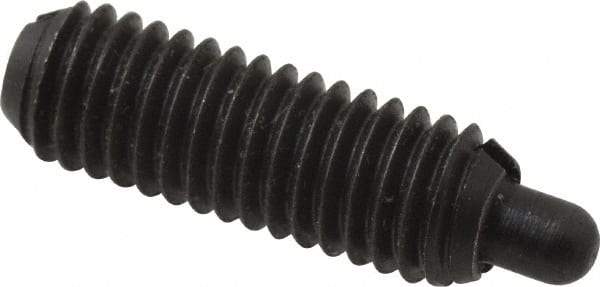 Gibraltar - M5 x 0.8, 14.5mm Thread Length, 3mm Plunger Projection, Steel Threaded Spring Plunger - 2.36mm Max Plunger Diam, 0.14 Kg Init End Force, 1.36 Kg Final End Force - Apex Tool & Supply