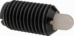 Gibraltar - M16 x 2.0, 28.5mm Thread Length, 8mm Plunger Projection, Steel Threaded Spring Plunger - 7.87mm Max Plunger Diam, 0.91 Kg Init End Force, 4.76 Kg Final End Force - Apex Tool & Supply