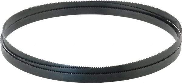 Starrett - 10 TPI, 7' 5" Long x 1/2" Wide x 0.025" Thick, Welded Band Saw Blade - Carbon Steel, Toothed Edge, Raker Tooth Set, Flexible Back, Contour Cutting - Apex Tool & Supply