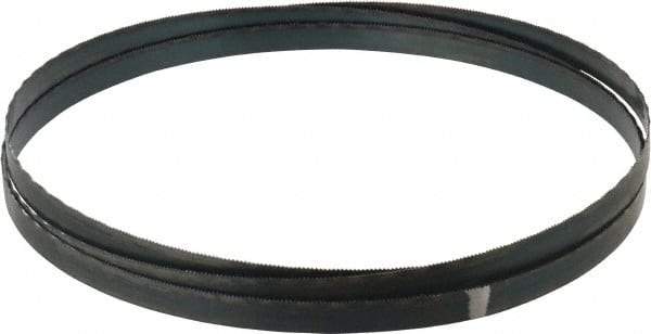 Starrett - 18 TPI, 7' 5" Long x 1/2" Wide x 0.025" Thick, Welded Band Saw Blade - Carbon Steel, Toothed Edge, Wavy Tooth Set, Flexible Back, Contour Cutting - Apex Tool & Supply