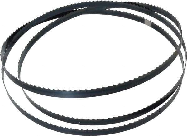 Starrett - 4 TPI, 7' 9" Long x 1/2" Wide x 0.025" Thick, Welded Band Saw Blade - Carbon Steel, Toothed Edge, Flexible Back, Contour Cutting - Apex Tool & Supply