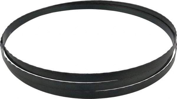 Starrett - 18 TPI, 7' 9" Long x 1/2" Wide x 0.025" Thick, Welded Band Saw Blade - Carbon Steel, Toothed Edge, Wavy Tooth Set, Flexible Back, Contour Cutting - Apex Tool & Supply