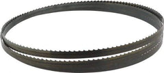 Starrett - 4 TPI, 7' 9-1/2" Long x 1/2" Wide x 0.025" Thick, Welded Band Saw Blade - Carbon Steel, Toothed Edge, Raker Tooth Set, Flexible Back, Contour Cutting - Apex Tool & Supply