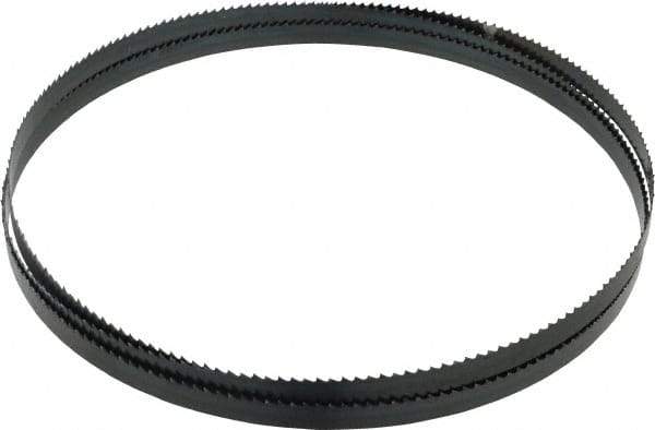 Starrett - 6 TPI, 7' 9-1/2" Long x 1/2" Wide x 0.025" Thick, Welded Band Saw Blade - Carbon Steel, Toothed Edge, Raker Tooth Set, Flexible Back, Contour Cutting - Apex Tool & Supply