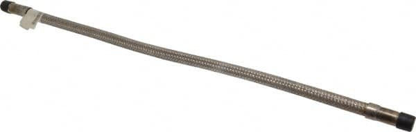 Made in USA - 24" OAL, 3/8" ID, 1,450 Max psi, Flexible Metal Hose Assembly - Apex Tool & Supply