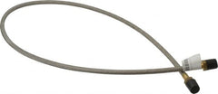 Made in USA - 36" OAL, 1/4" ID, 3,000 Max psi, Flexible Metal Hose Assembly - Apex Tool & Supply