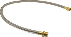 Made in USA - 48" OAL, 5/8" ID, 1,200 Max psi, Flexible Metal Hose Assembly - Apex Tool & Supply