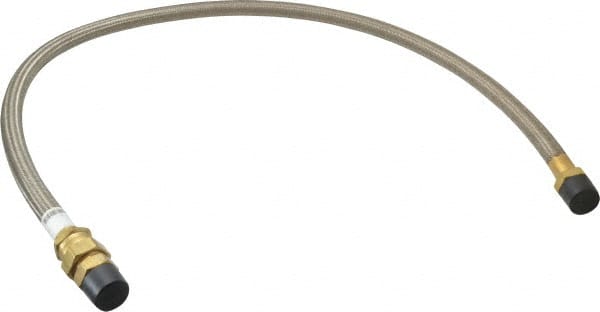 Made in USA - 48" OAL, 5/8" ID, 1,200 Max psi, Flexible Metal Hose Assembly - Apex Tool & Supply