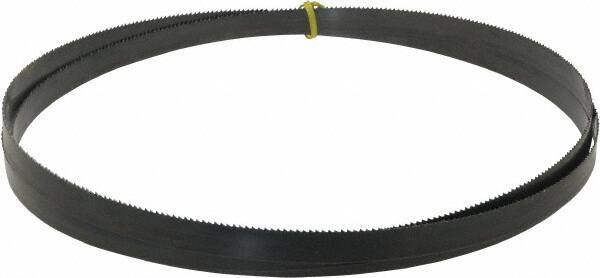 Starrett - 8 TPI, 10' 8" Long x 3/4" Wide x 0.032" Thick, Welded Band Saw Blade - Carbon Steel, Toothed Edge, Raker Tooth Set, Flexible Back, Contour Cutting - Apex Tool & Supply