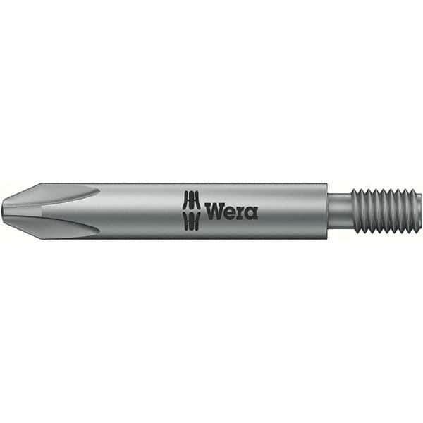 Wera - #2 Phillips Screwdriver Bit - #10-32 Drive, 1-47/64" OAL - Apex Tool & Supply