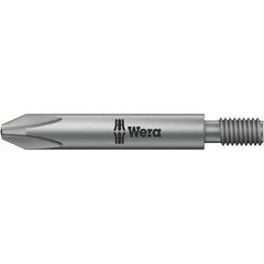 Wera - #2 Phillips Screwdriver Bit - #10-32 Drive, 1-47/64" OAL - Apex Tool & Supply