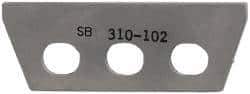 Kennametal - 1/8" Insert Width, Cutoff & Grooving Support Blade for Indexables - 1.12" Max Depth of Cut, 1/8" Blade Width - Apex Tool & Supply