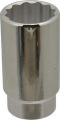 Proto - 1-3/8", 1/2" Drive, Deep Hand Socket - 12 Points, 3-1/2" OAL, Chrome Finish - Apex Tool & Supply