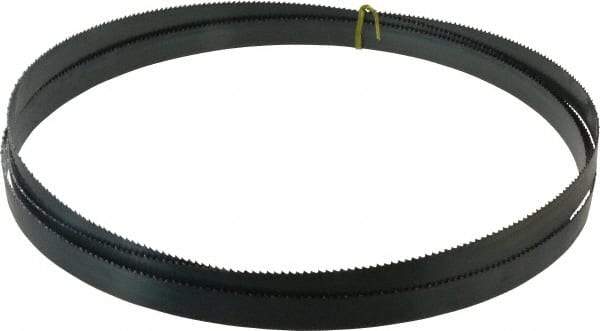 Starrett - 6 TPI, 12' 6" Long x 1" Wide x 0.035" Thick, Welded Band Saw Blade - Carbon Steel, Toothed Edge, Raker Tooth Set, Flexible Back, Contour Cutting - Apex Tool & Supply