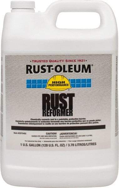 Rust-Oleum - 1 Gal Rust Converter - 590 to 1,175 Sq Ft/Gal Coverage, 40 min Tack Free Dry Time, 1 hr Full Dry Time - Apex Tool & Supply