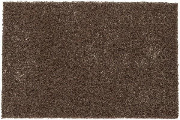 3M - Coarse Grade, Aluminum Oxide Hand Pad - Tan, 6" Wide x 9" Long, Nonwoven - Apex Tool & Supply