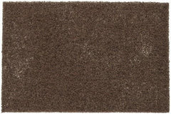 3M - Coarse Grade, Aluminum Oxide Hand Pad - Tan, 6" Wide x 9" Long, Nonwoven - Apex Tool & Supply