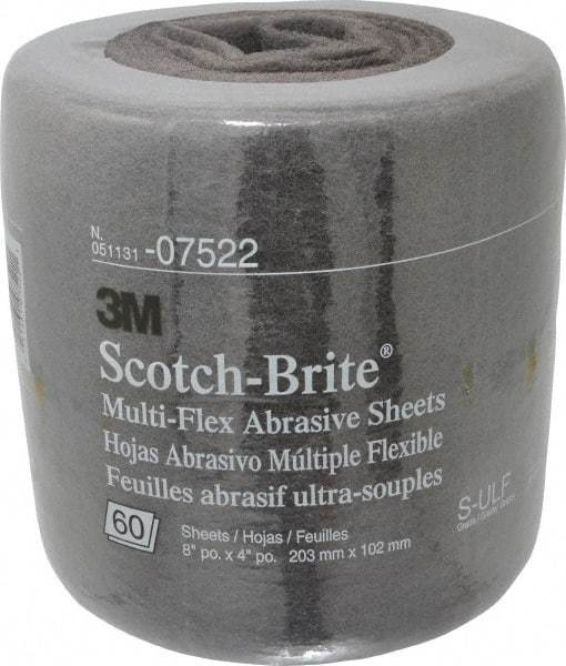 3M - 20' Long Nonwoven Roll - Very Fine Grade, Gray, Silicon Carbide - Apex Tool & Supply