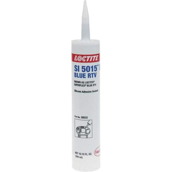 Loctite - 300 mL Tube Blue RTV Silicone Gasket Sealant - -80 to 500°F Operating Temp - Apex Tool & Supply