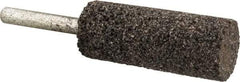 Norton - 3/4" Head Diam x 2" Thickness, W208, Cylinder End, Zirconia Alumina Mounted Point - Very Coarse Grade, 24 Grit, 22,830 RPM - Apex Tool & Supply