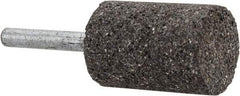 Norton - 1" Head Diam x 1-1/2" Thickness, W221, Cylinder End, Zirconia Alumina Mounted Point - Very Coarse Grade, 24 Grit, 24,490 RPM - Apex Tool & Supply