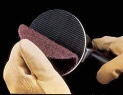 3M - 8" Diam, Silicon Carbide Hook & Loop Disc - Super Fine Grade, Nonwoven, Series SC-DH - Apex Tool & Supply