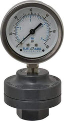 Plast-O-Matic - 60 Max psi, 2 Inch Dial Diameter, PVC Pressure Gauge Guard and Isolator - 3% Accuracy - Apex Tool & Supply