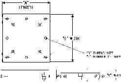 Parker - 48 Kg Capacity, M5 Mount Hole, 75mm Travel, Ball Bearing Slide Table - 6 Mounting Holes, 127mm Long x 66-1/2mm Wide x 25.4mm High - Apex Tool & Supply
