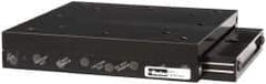 Parker - 100 Lb. Capacity, 10-32 Mount Hole, 3" Travel, Ball Bearing Slide Table - Single Axis, 10 Mounting Holes, 5" Long x 5" Wide x 1" High - Apex Tool & Supply