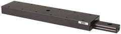 Parker - 142 Lb. Capacity, 10-32 Mount Hole, 9" Travel, Ball Bearing Slide Table - Single Axis, 10 Mounting Holes, 12" Long x 2.62" Wide x 1" High - Apex Tool & Supply