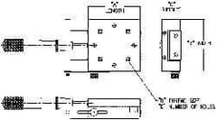 Parker - 62 Lb. Capacity, 10-32 Mount Hole, 1" Travel, Precision Ball Bearing Table with Side Drive - Single Axis, 8 Mounting Holes, 2.56" Long x 2.62" Wide x 1" High - Apex Tool & Supply
