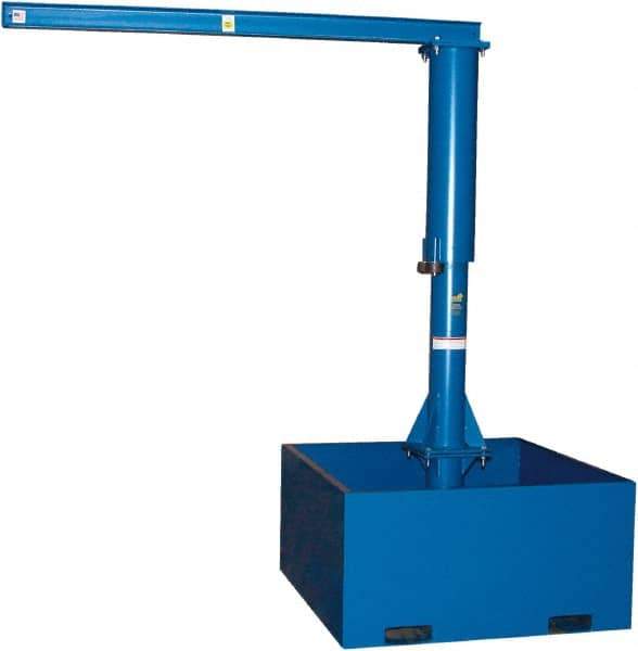 Vestil - 500 Lb Load Capacity, Steel Jib Crane - 8' Span - Apex Tool & Supply