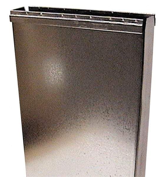 Made in USA - 3-1/4" ID Galvanized Duct Stack - 12" Long x 60" High, Standard Gage, 5 Piece - Apex Tool & Supply