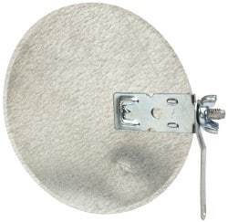 Made in USA - 6" ID Galvanized Duct Damper - 28 Gage, 50 Piece - Apex Tool & Supply