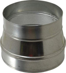 Made in USA - 8" ID Galvanized Duct Tapered Reducer without Crimp - Standard Gage, 12 Piece - Apex Tool & Supply