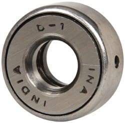 INA Bearing - 1/2" Inside x 1-7/32" Outside Diam, 9/16" Thick, Steel Ball Thrust Bearing - 5,600 Lbs. Static Capacity, 3,850 Max Pressure x Velocity - Apex Tool & Supply