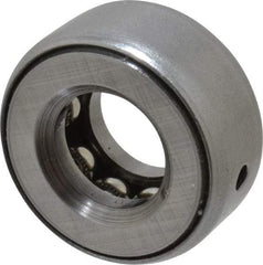 INA Bearing - 9/16" Inside x 1-7/32" Outside Diam, 9/16" Thick, Steel Ball Thrust Bearing - 5,600 Lbs. Static Capacity, 3,850 Max Pressure x Velocity - Apex Tool & Supply