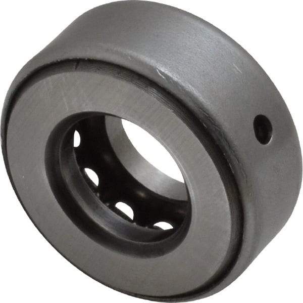 INA Bearing - 5/8" Inside x 1.344" Outside Diam, 9/16" Thick, Steel Ball Thrust Bearing - 6,700 Lbs. Static Capacity, 4,100 Max Pressure x Velocity - Apex Tool & Supply