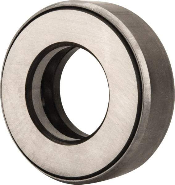 INA Bearing - 15/16" Inside x 1-27/32" Outside Diam, 5/8" Thick, Steel Ball Thrust Bearing - 12,200 Lbs. Static Capacity, 6,600 Max Pressure x Velocity - Apex Tool & Supply