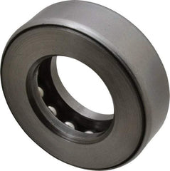 INA Bearing - 1-1/4" Inside x 2-11/32" Outside Diam, 3/4" Thick, Steel Ball Thrust Bearing - 18,800 Lbs. Static Capacity, 9,300 Max Pressure x Velocity - Apex Tool & Supply