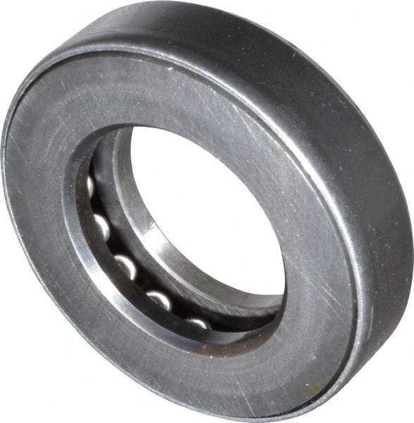 INA Bearing - 1-3/8" Inside x 2-15/32" Outside Diam, 5/8" Thick, Steel Ball Thrust Bearing - 16,600 Lbs. Static Capacity, 7,300 Max Pressure x Velocity - Apex Tool & Supply