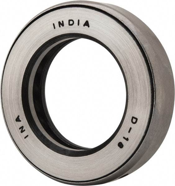 INA Bearing - 1-9/16" Inside x 2-19/32" Outside Diam, 5/8" Thick, Steel Ball Thrust Bearing - 18,300 Lbs. Static Capacity, 7,700 Max Pressure x Velocity - Apex Tool & Supply