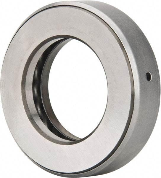 INA Bearing - 1-7/8" Inside x 3-7/32" Outside Diam, 13/16" Thick, Steel Ball Thrust Bearing - 27,500 Lbs. Static Capacity, 10,800 Max Pressure x Velocity - Apex Tool & Supply
