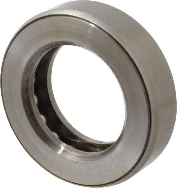 INA Bearing - 2" Inside x 3-11/32" Outside Diam, 7/8" Thick, Steel Ball Thrust Bearing - 32,500 Lbs. Static Capacity, 13,400 Max Pressure x Velocity - Apex Tool & Supply