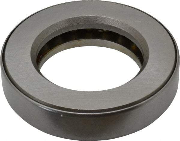 INA Bearing - 2-1/8" Inside x 3-19/32" Outside Diam, 13/16" Thick, Steel Ball Thrust Bearing - 30,000 Lbs. Static Capacity, 11,100 Max Pressure x Velocity - Apex Tool & Supply