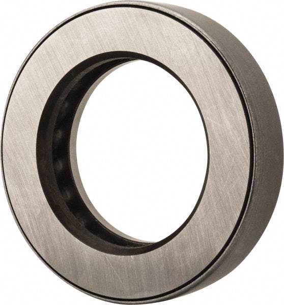 INA Bearing - 2-3/4" Inside x 4-15/32" Outside Diam, 1" Thick, Steel Ball Thrust Bearing - 51,000 Lbs. Static Capacity, 18,200 Max Pressure x Velocity - Apex Tool & Supply