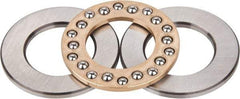 INA Bearing - 1-1/2" Inside x 2-19/32" Outside Diam, 5/8" Thick, Steel Ball Thrust Bearing - 1,340 Lbs. Static Capacity, 1,690 Max Pressure x Velocity - Apex Tool & Supply