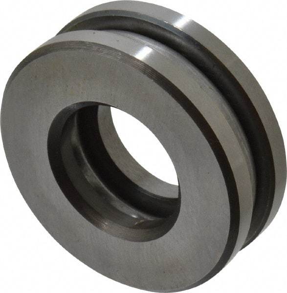 INA Bearing - 7/8" Inside x 1-27/32" Outside Diam, 5/8" Thick, Steel Ball Thrust Bearing - 6,700 Lbs. Static Capacity, 3,750 Max Pressure x Velocity - Apex Tool & Supply